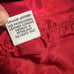 Jayskins red leather quilted vest size M