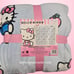 HELLO KITTY FULL QUEEN APPLES AND BOOK PLUSH BLANKET BRAND NEW READY TO SHIP!!