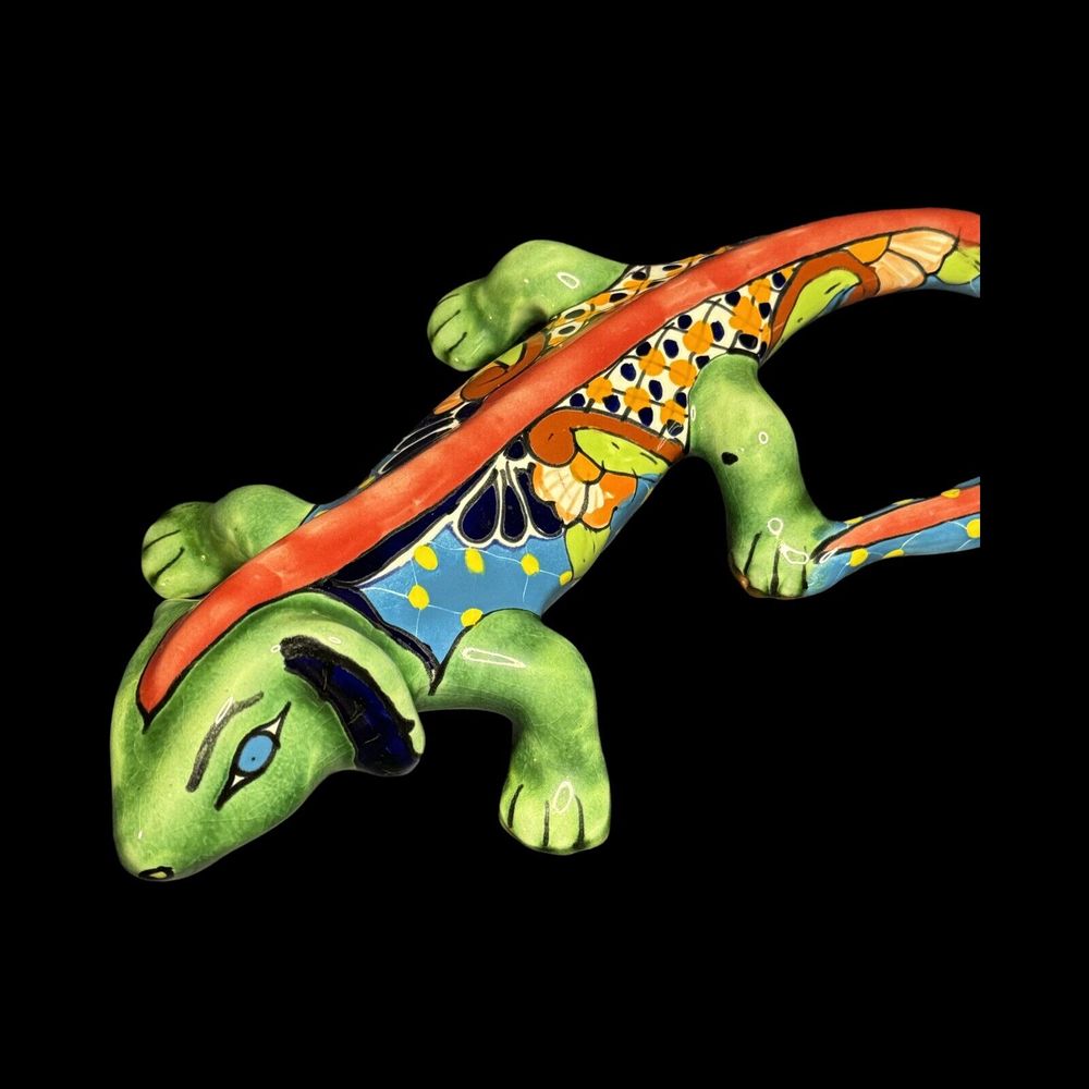 Handpainted Gecko Made In Mexico, Colorful