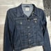 Hudson Jeans Womens Blue Dark Wash Signature Jean Jacket Size XS