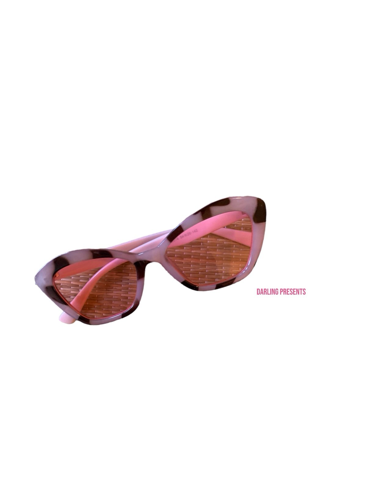 PINK LEOPARD CAT EYE SUNGLASSES