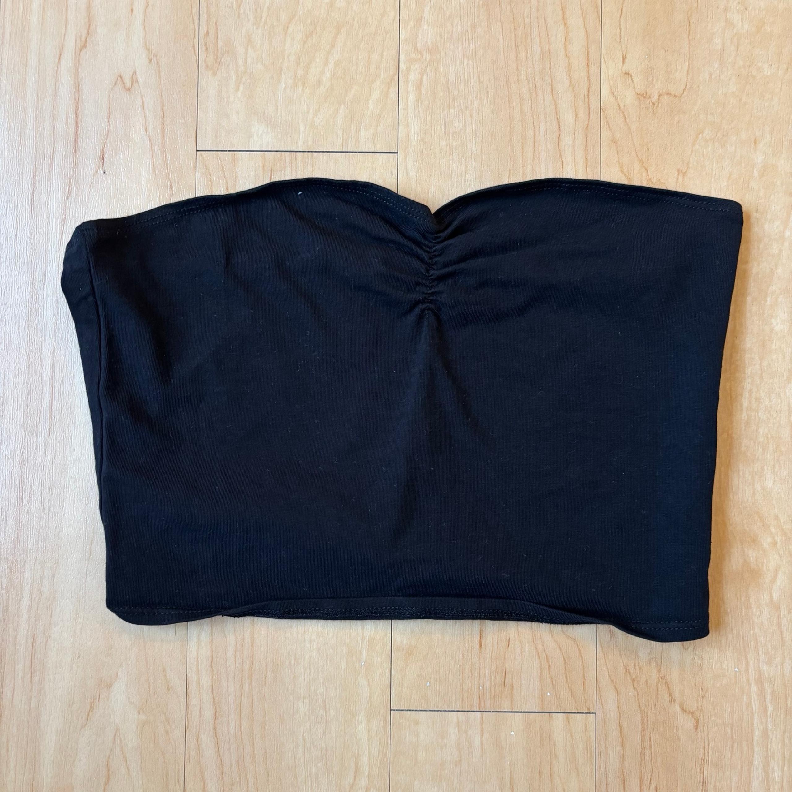 Black Bandeau Top