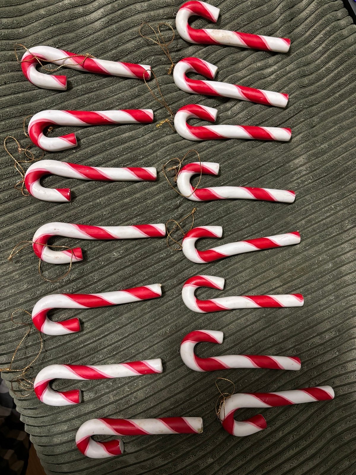 Christmas Candy Cane Decorations ceramic Candy Cane Ornaments Christmas Tree Han