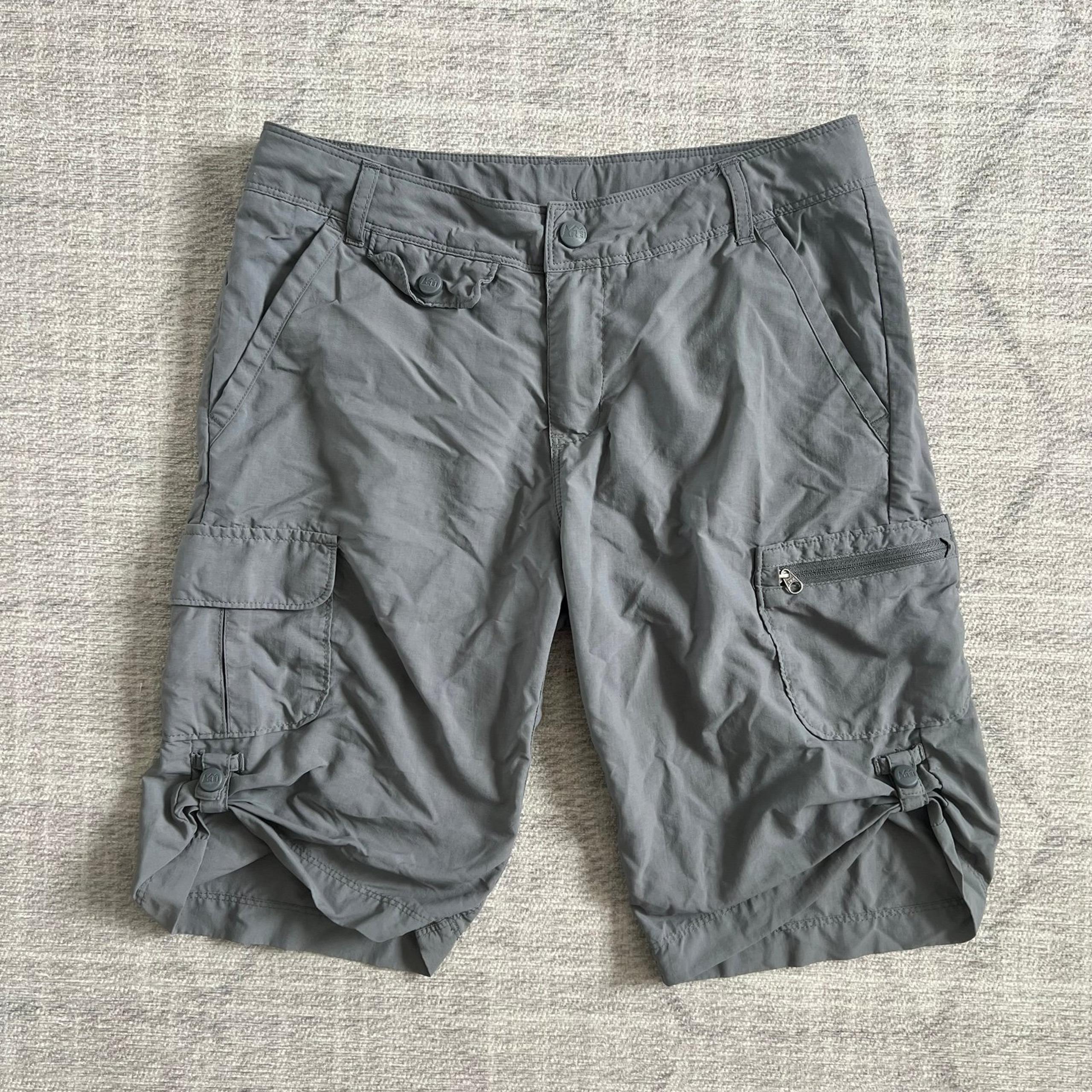 REI Girl’s Grey Outdoors Camping Hiking Cargo Shorts
