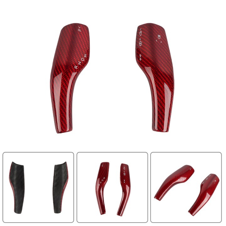 NEW Tesla Model 3 & Y Real Carbon Fiber Steering Wheel Paddle Shift Trim Cover