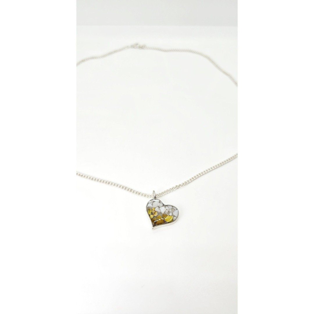 Dune Jewelry Sterling Silver Tilted Heart Necklace