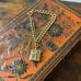 Vintage Jewelry 1/20 12k GF Bible Jesus Gold Charm Bracelet