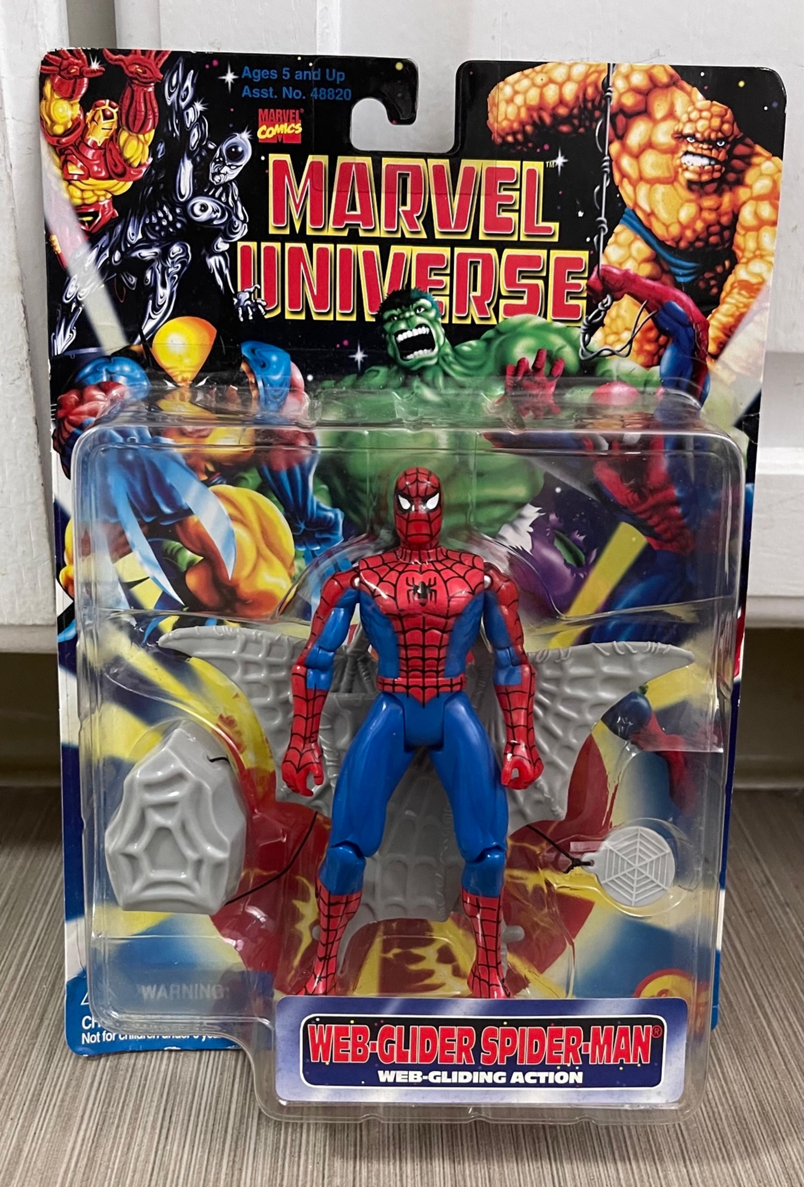 VINTAGE Web Glider Spider-Man Marvel Universe Action Figure New Toybiz 1997