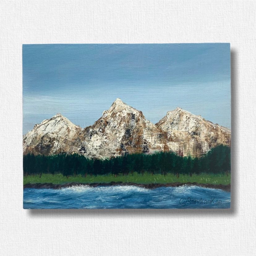 Original Mountain Landscape Painting