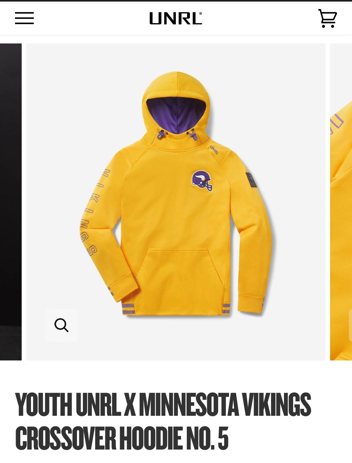 Unrl Minnesota Vikings youth hoodie