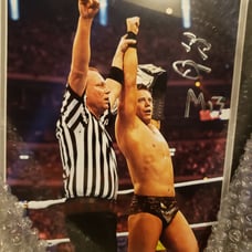 Wwe the miz autograph frame piece