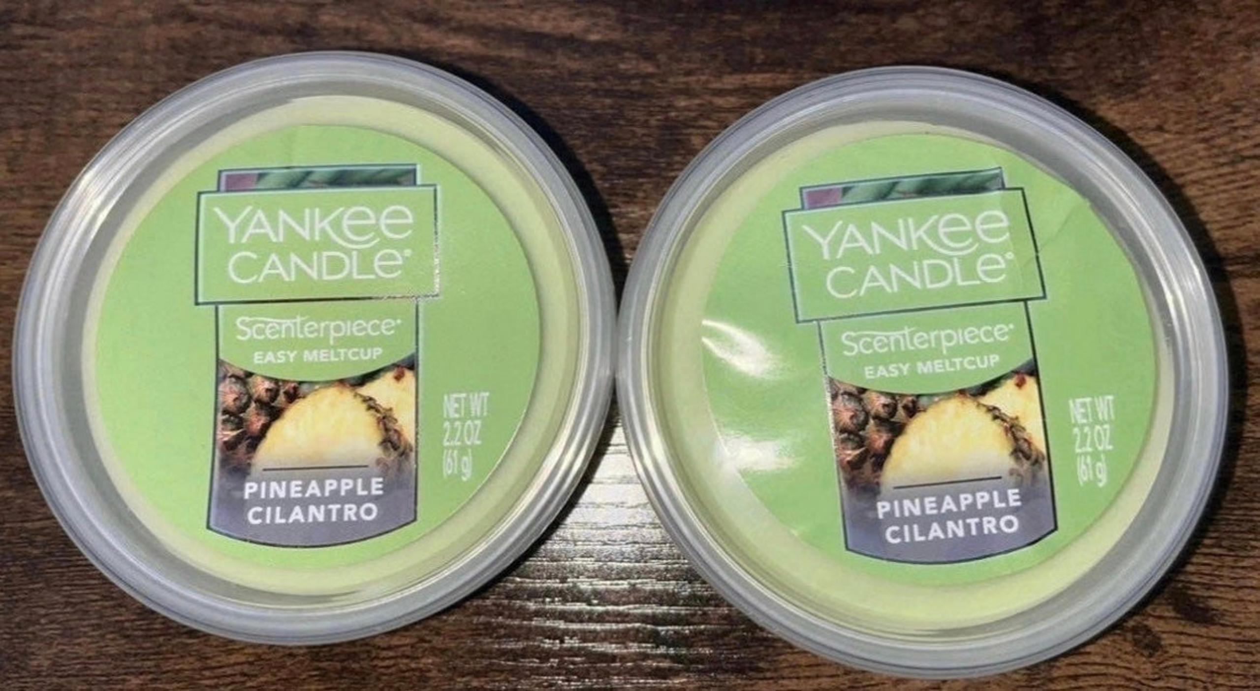 Yankee Candle  Set of 2  Scenterpiece Melt Cups  RETIRED SCENT!  Pineapple Cilan