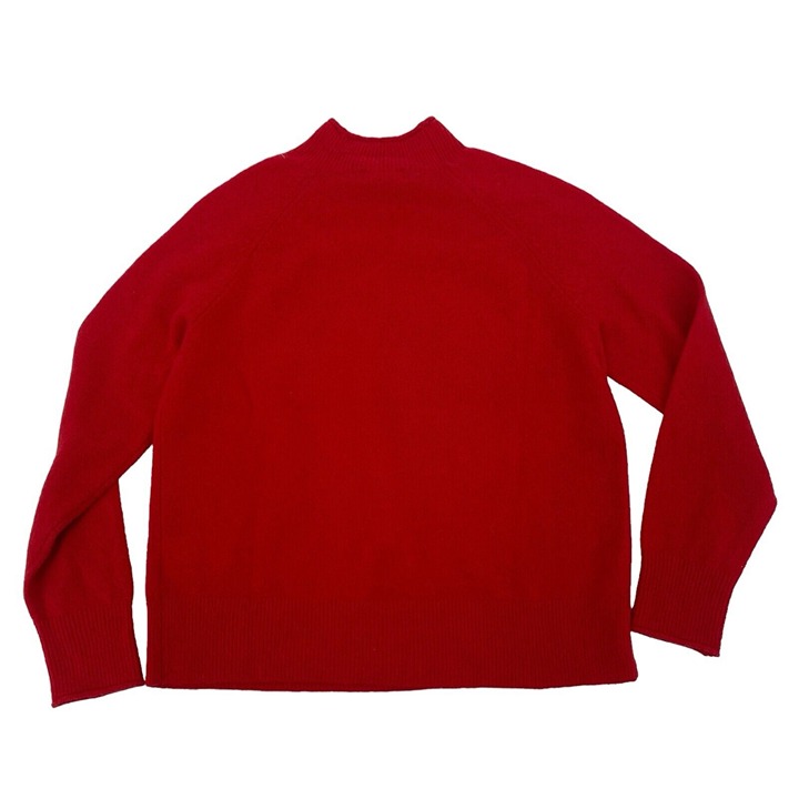 J Crew Size Small Rollneck Sweater Supersoft Yarn BD613 Red