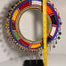 Maasai Beaded Necklace Collar Handmade Tribal Wedding Ceremonial Colorful Stand