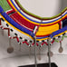 Maasai Beaded Necklace Collar Handmade Tribal Wedding Ceremonial Colorful Stand