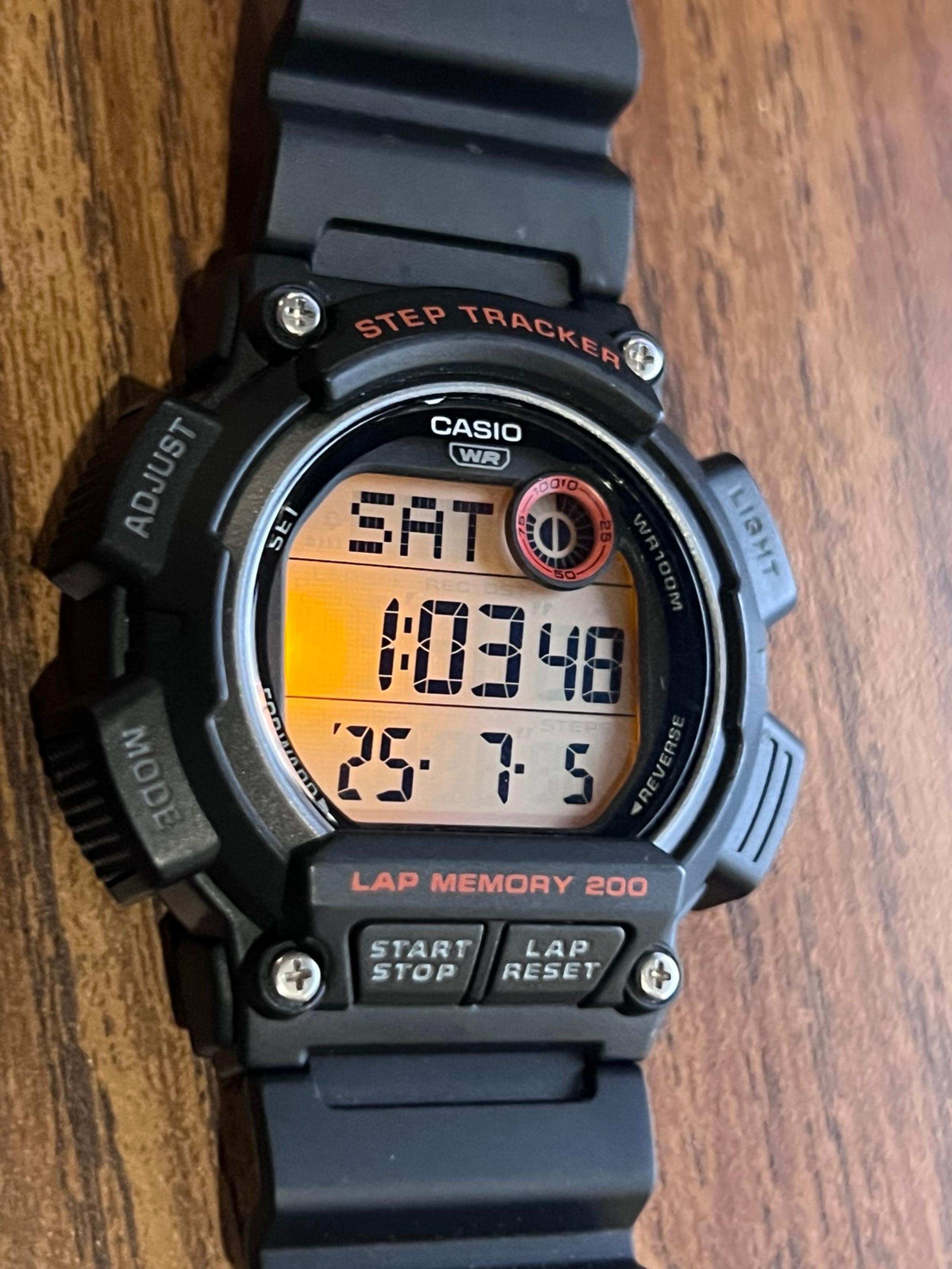 Mens Casio Watch Step Tracker