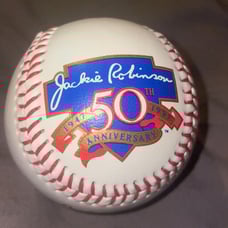 Like new Jackie Robinson 50th anniversary baseball