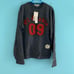 Juicy Couture Kids Dibble Jersey Long Sleeve Graphic Washed Black Tee 14 Rare