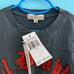 Juicy Couture Kids Dibble Jersey Long Sleeve Graphic Washed Black Tee 14 Rare