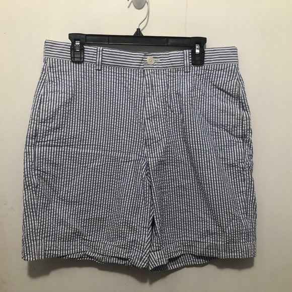 Men's Seersucker Shorts SZ 34