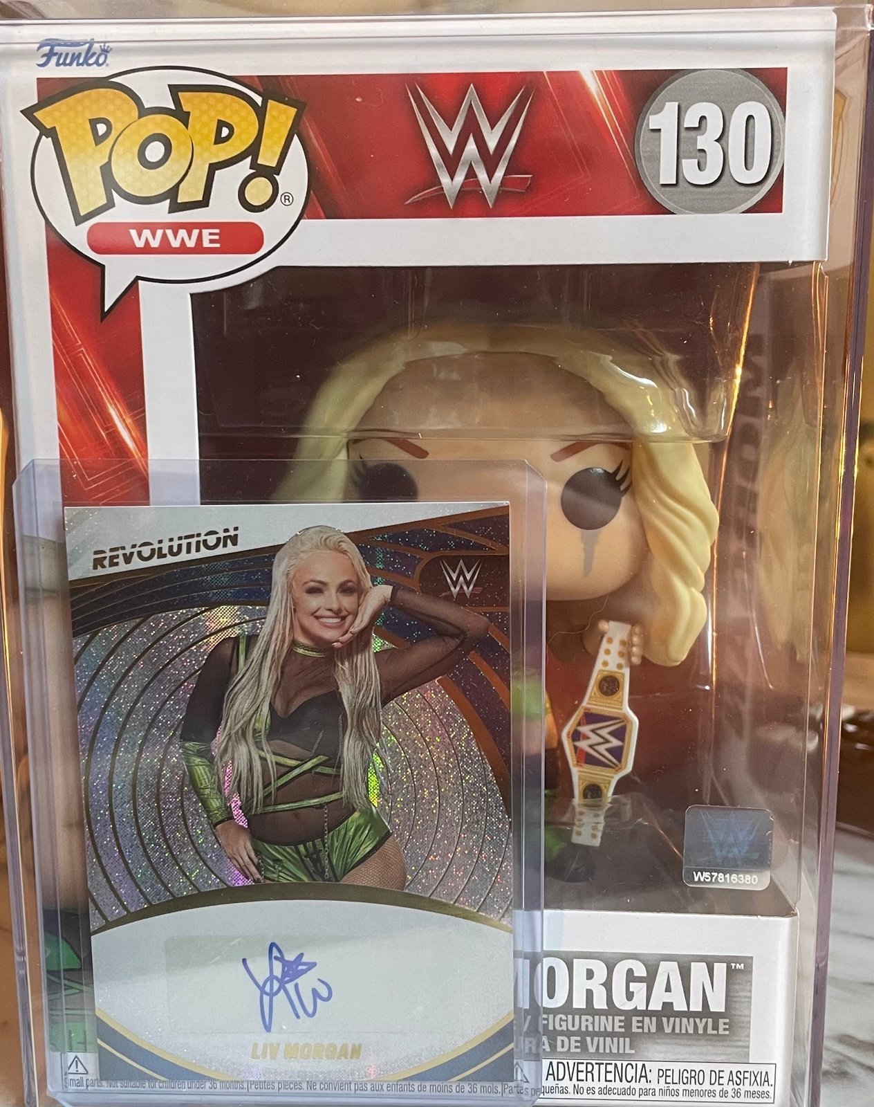 2023 Panini Revolution Liv Morgan Auotgraph and # 130 Funko Pop