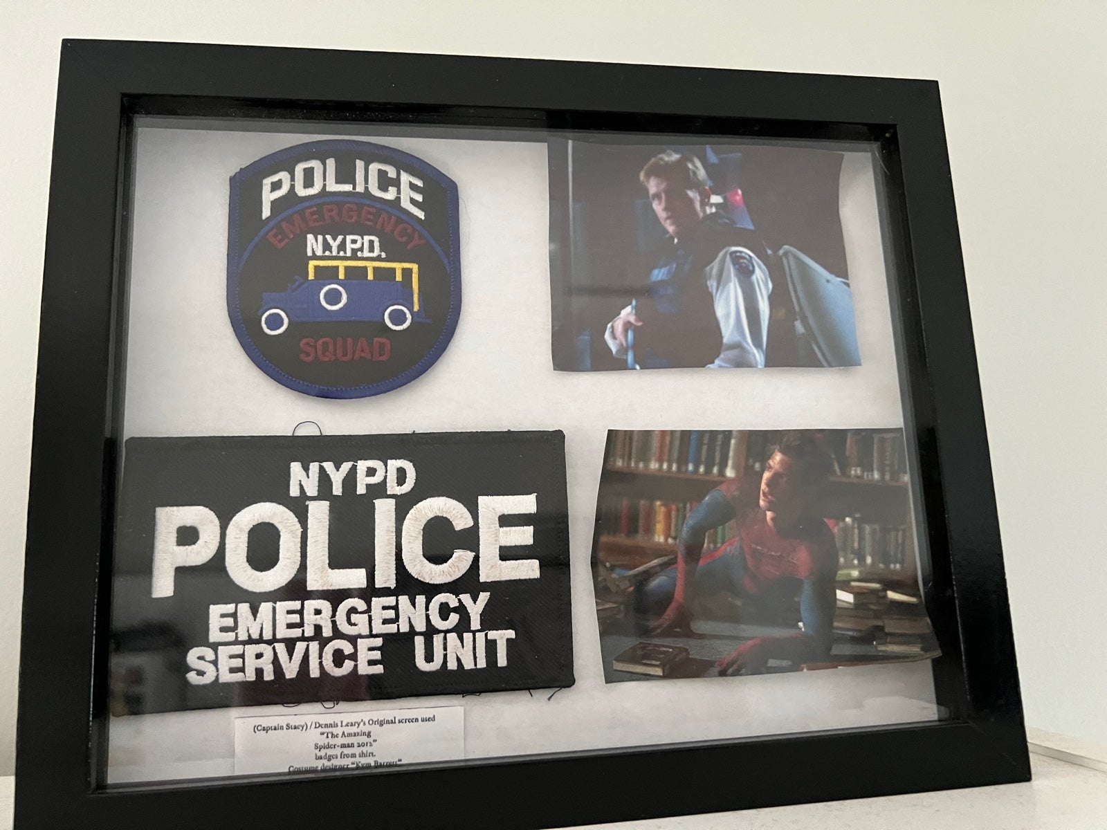 amazing Spider-Man Captain Stacy screen used police badges