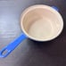 Vintage Le Creuset Blue Enamel Cast Iron #18 7 Sauce Pan no Lid France 2qt