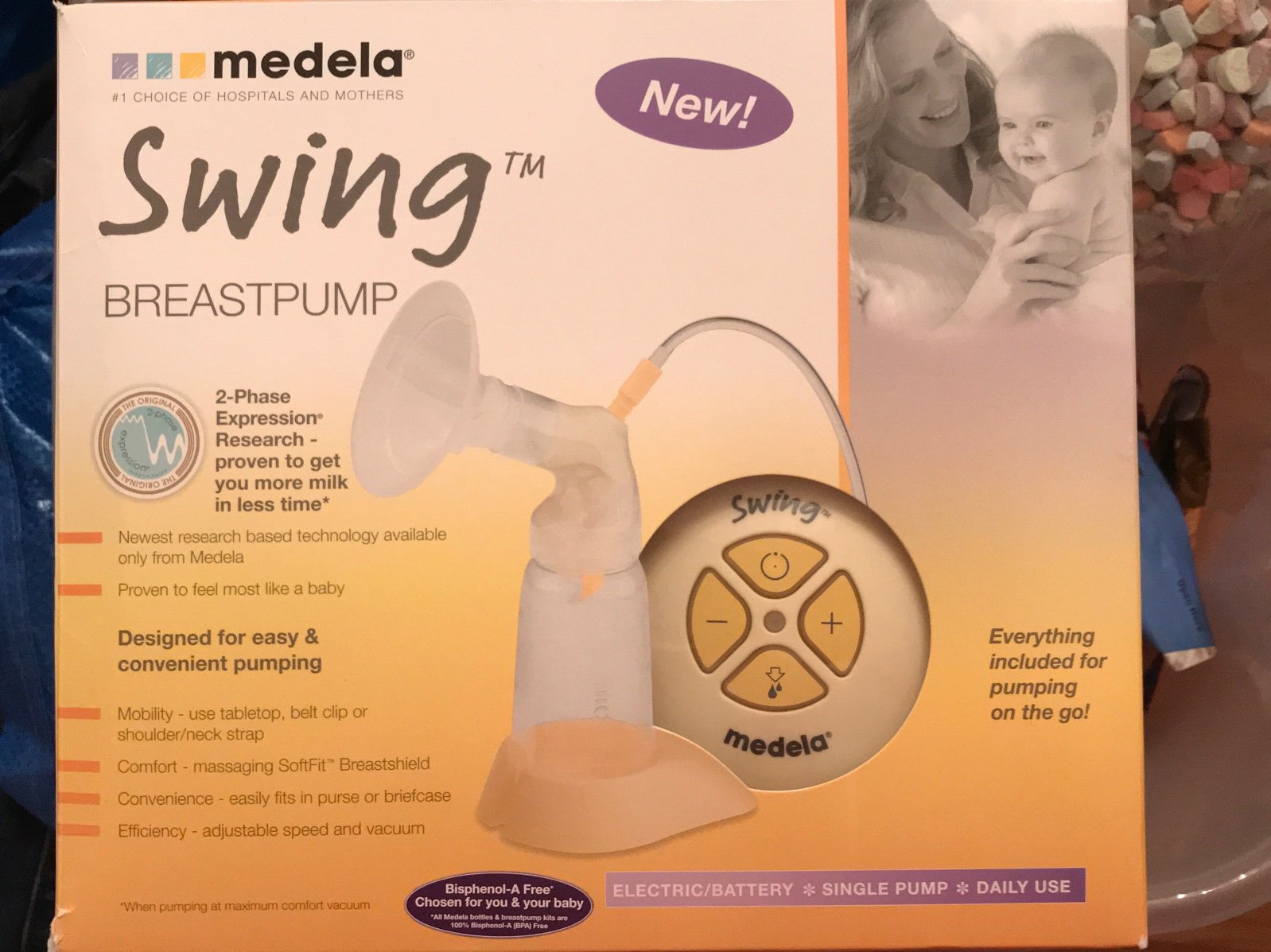 Medela swing breastpump open box