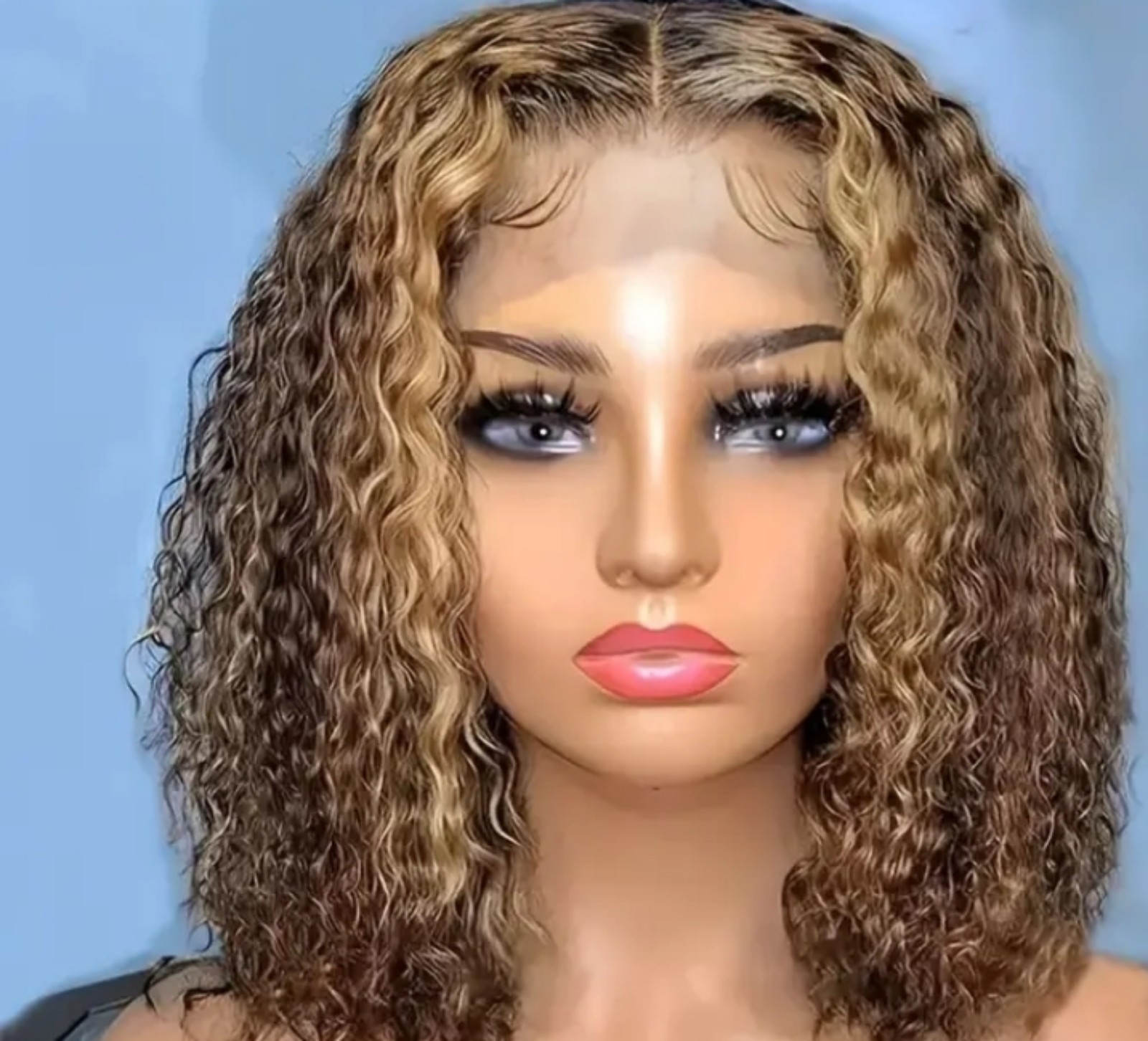 Ombre 100% Human Hair Lace Front Wig - 13x4 Lace Front 12 inch