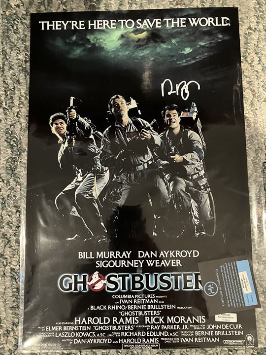 Dan Aykroyd Signed 11X17 Photo from Ghostbusters
