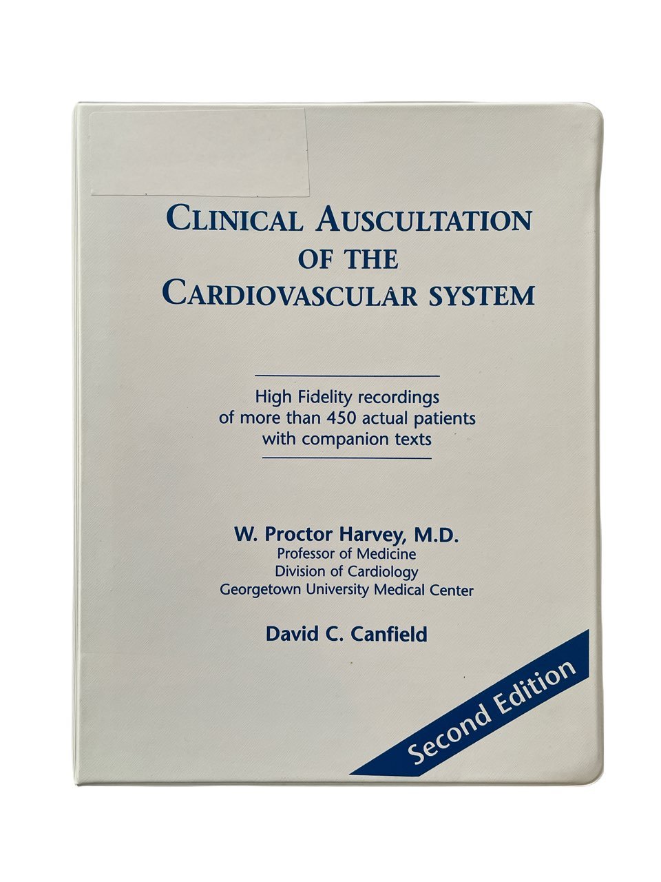 Clinical Auscultation of The Cardiovascular System Audio Cassettes and Booklets.