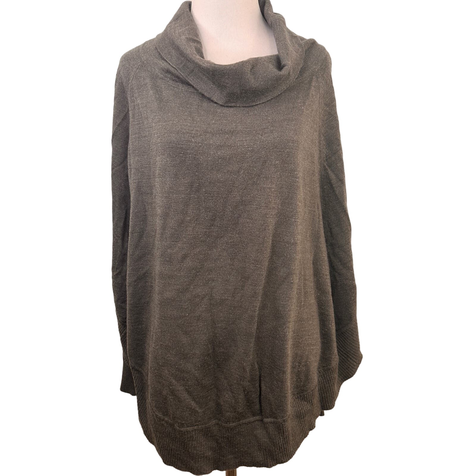 Smartwool Nokino Merino Wool Cowl Neck Dolman Sleeve Sweater Size S/M