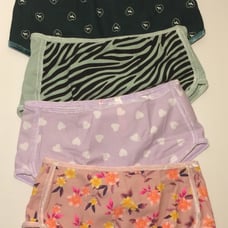 VS Pink velvet Trim boy shorts panty 4Pr