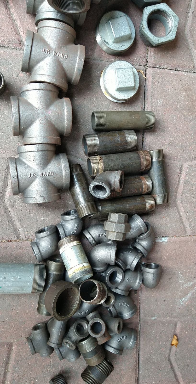 Steel parts for plumbing