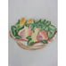 Vintage Trivet made in Italy Pomegranate and corn in Basket Porcelain 11x6