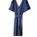 NWT 248 Lily Pulitzer Kirabelle Navy Blue Puff Sleeve V- Neck Jumpsuit Size 12