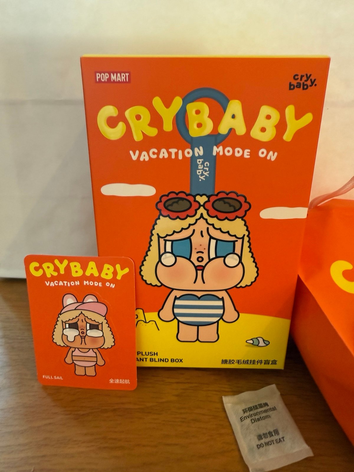IN HAND POP MART Crybaby Vacation Mode On Full Sail Plush Pendant