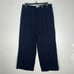 VINCE Navy Elastic Drawstring Waist Pull On Cropped Cotton Pants Size Medium