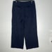 VINCE Navy Elastic Drawstring Waist Pull On Cropped Cotton Pants Size Medium