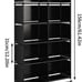 10 Cube Closet Storage Organizer Bookcase Black