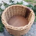 Mens Round Basket w/leather, valentines gift for men, valentines gift for him