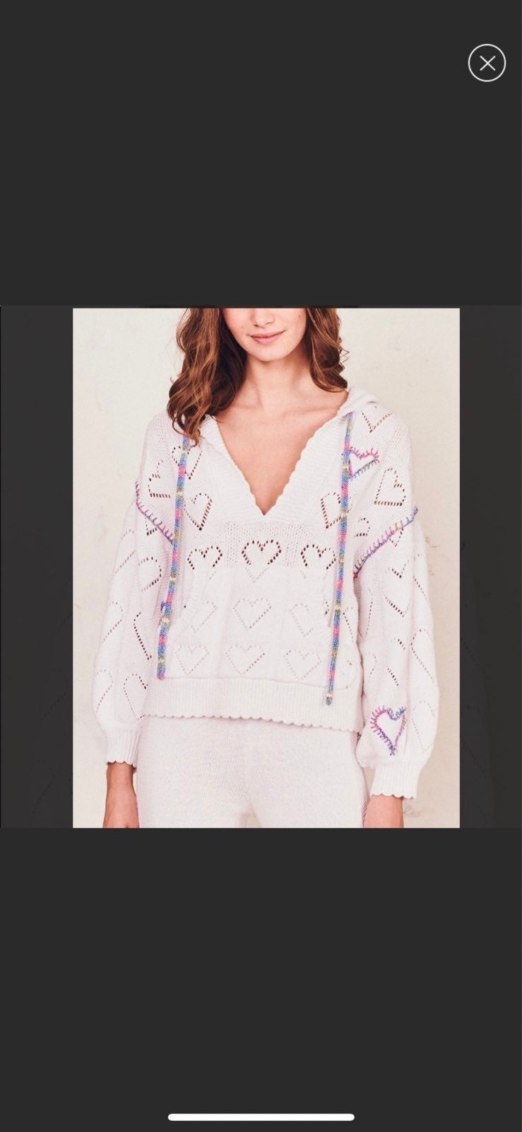 RARE LOVESHACKFANCY HOODIE TOP SWEATER