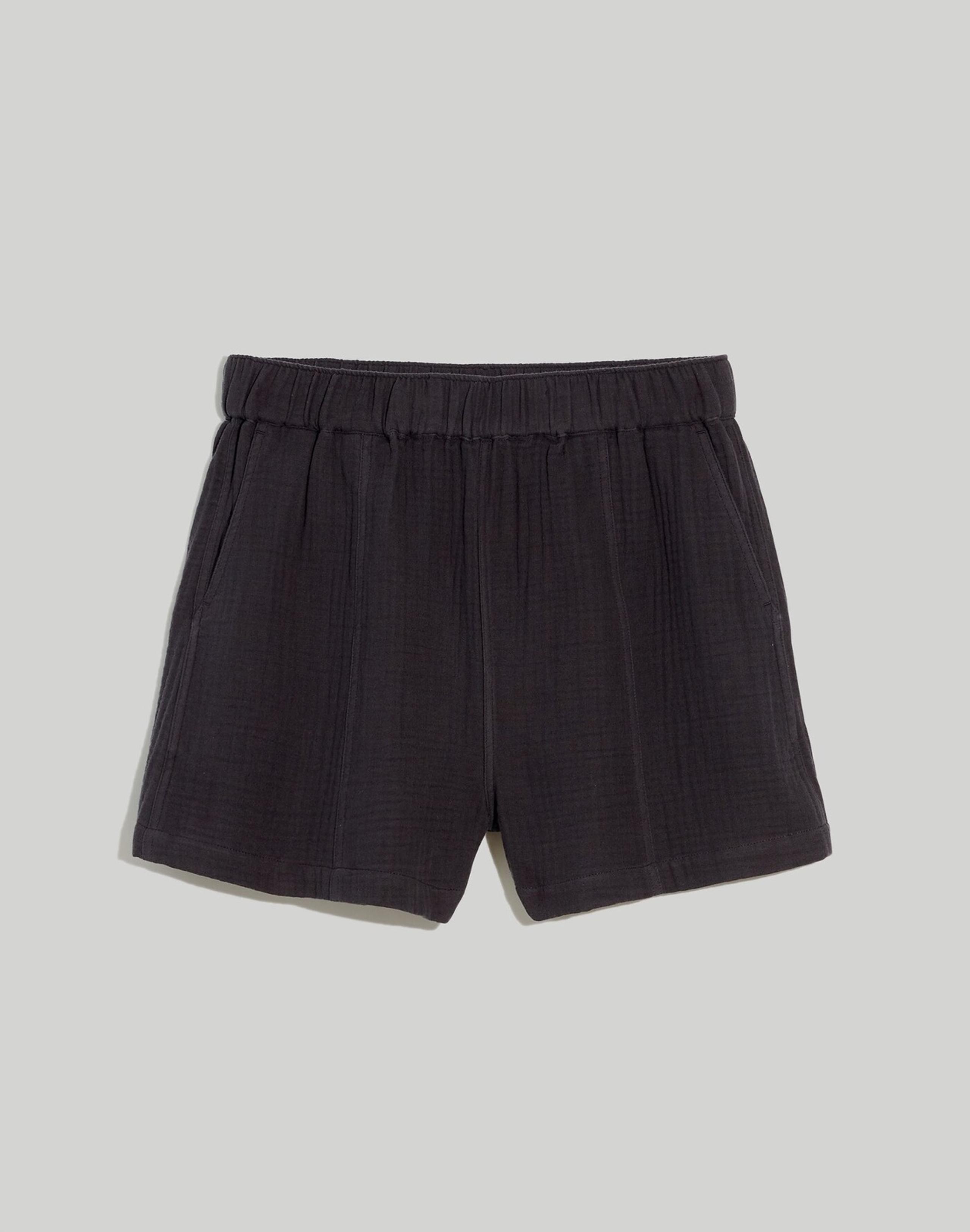 Madewell Plus Size Easy Pull On Shorts In Lightspun Black sz 2X