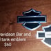 Harley Davidson tank medallion