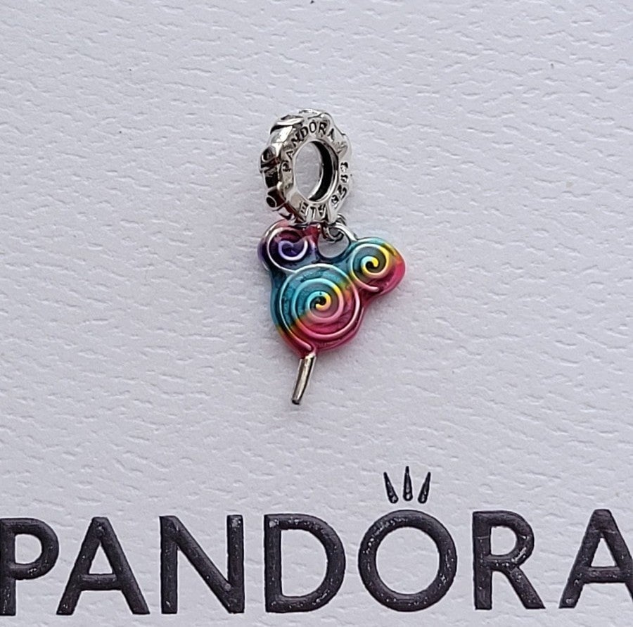 Pandora Disney Parks Mickey Lollipop Charm