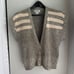 Vintage Villager Sweater / Vest - SZ M, Unique Grey & Multi-Colored Silk Blend