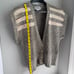 Vintage Villager Sweater / Vest - SZ M, Unique Grey & Multi-Colored Silk Blend