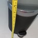 Round Cylindrical Home Office Trash Can With Soft-Close Foot Pedal Small