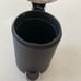 Round Cylindrical Home Office Trash Can With Soft-Close Foot Pedal Small