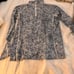 wm. youv plumeria white glow-navy 1/4 zip golf pullover